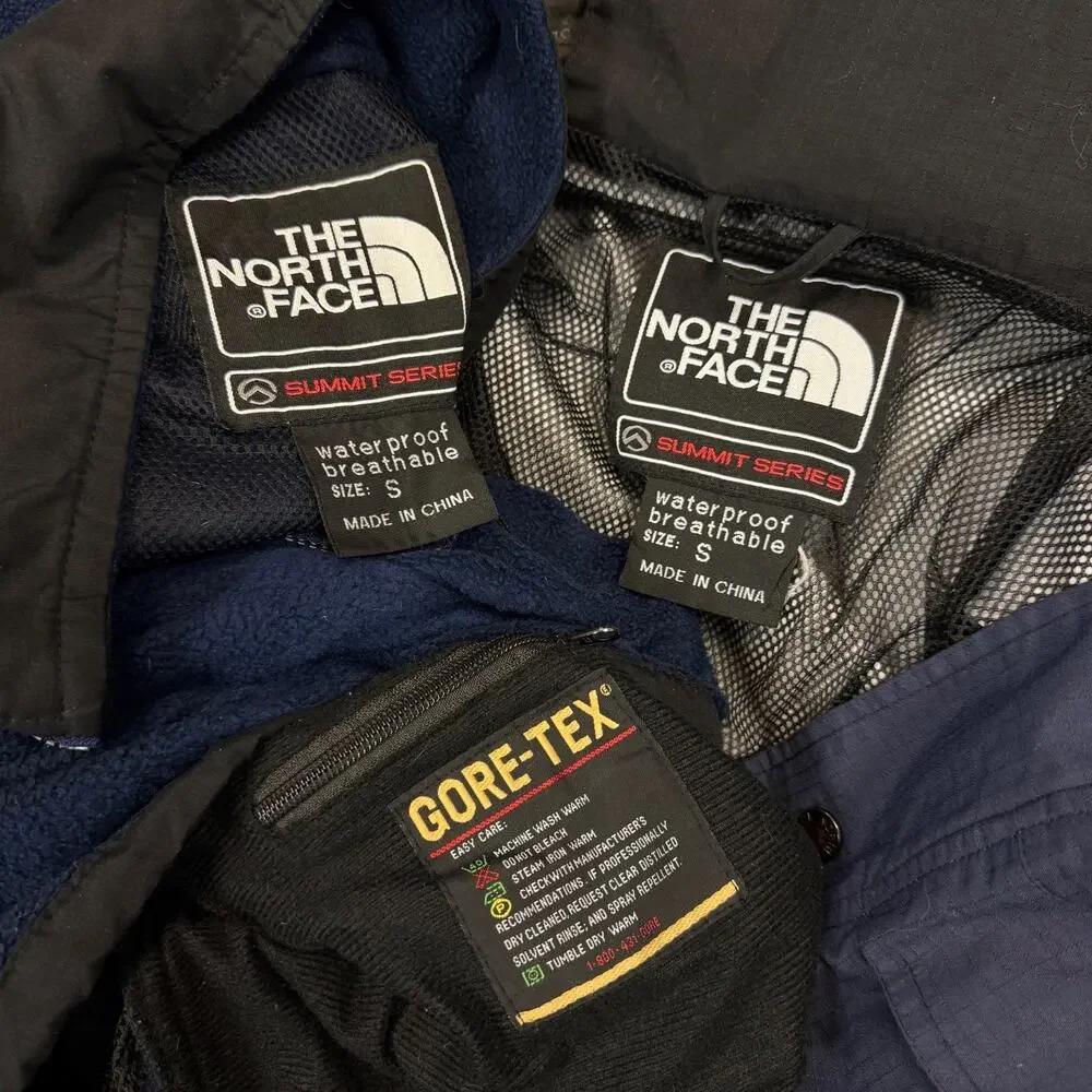 The North Face S vintage blue GORE-TEX Summit series ski jacket w fleece